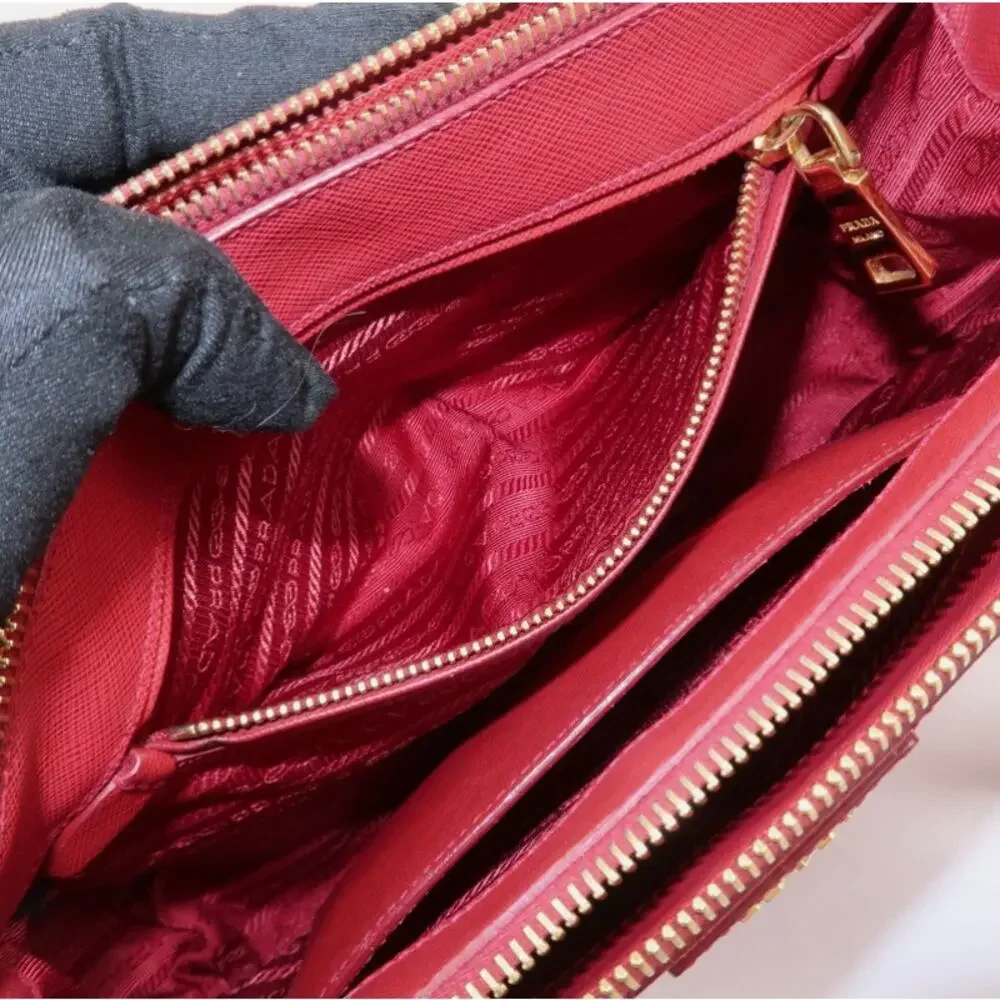 💎✨HOT BUY✨💎Authentic PRADA Triangle Logo Saffiano Leather Galleria - Picture 13 of 15